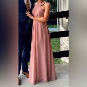 Azazie Dusty Pink Dress Size A4